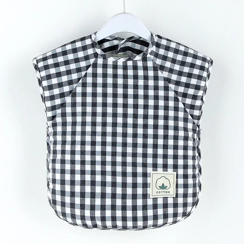 Baby Eating Bib Waterproof Sleeveless Apron Food Overalls Handmade Clay Painting Workwear for Girls Boys Stuff Burp Cloths