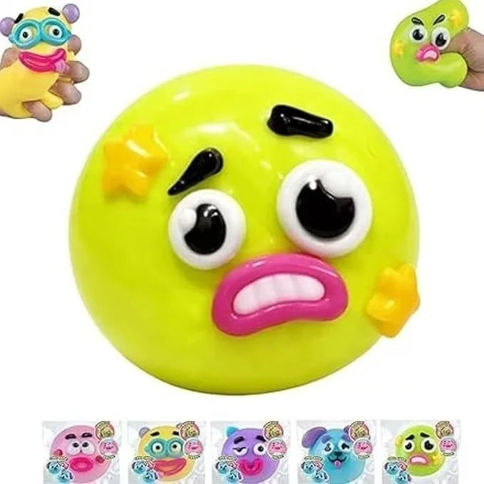 Smushers Squishy Funny Curiosities Dog Face Swap Squishy Toy, Soft Moldable Cute Slow Rise Squeeze Toy, Relaxing Sensory Gift