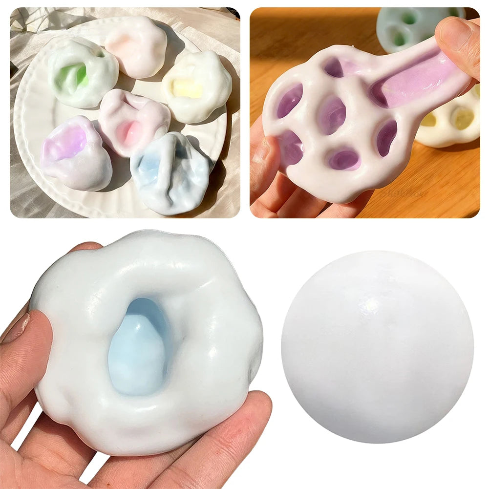 Squishys Fidgets Toys Stress Relief Sand Glutinous Balls Ultra-Soft Decompression Toy Anxiety Relief Squeeze For Adults Kids