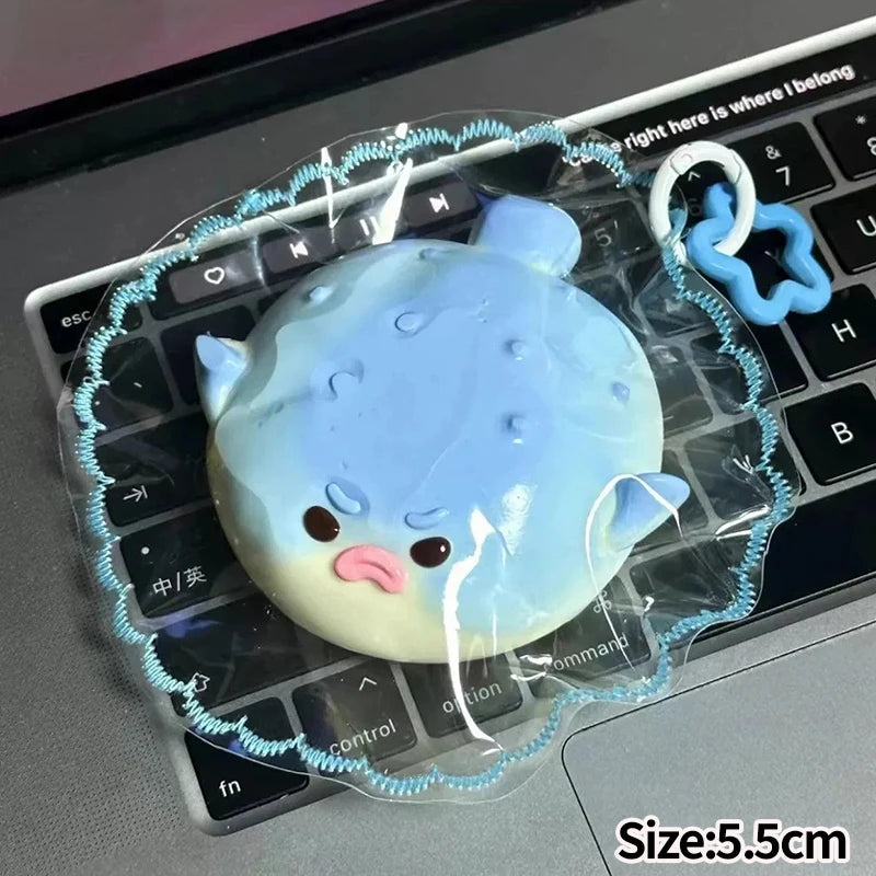 Cute Duck Squishy Toy Funny Fidget Cube Gifts Slow Rebound Sequins Squishy Ornament Soft Squishy Bunny Children's Day Gift