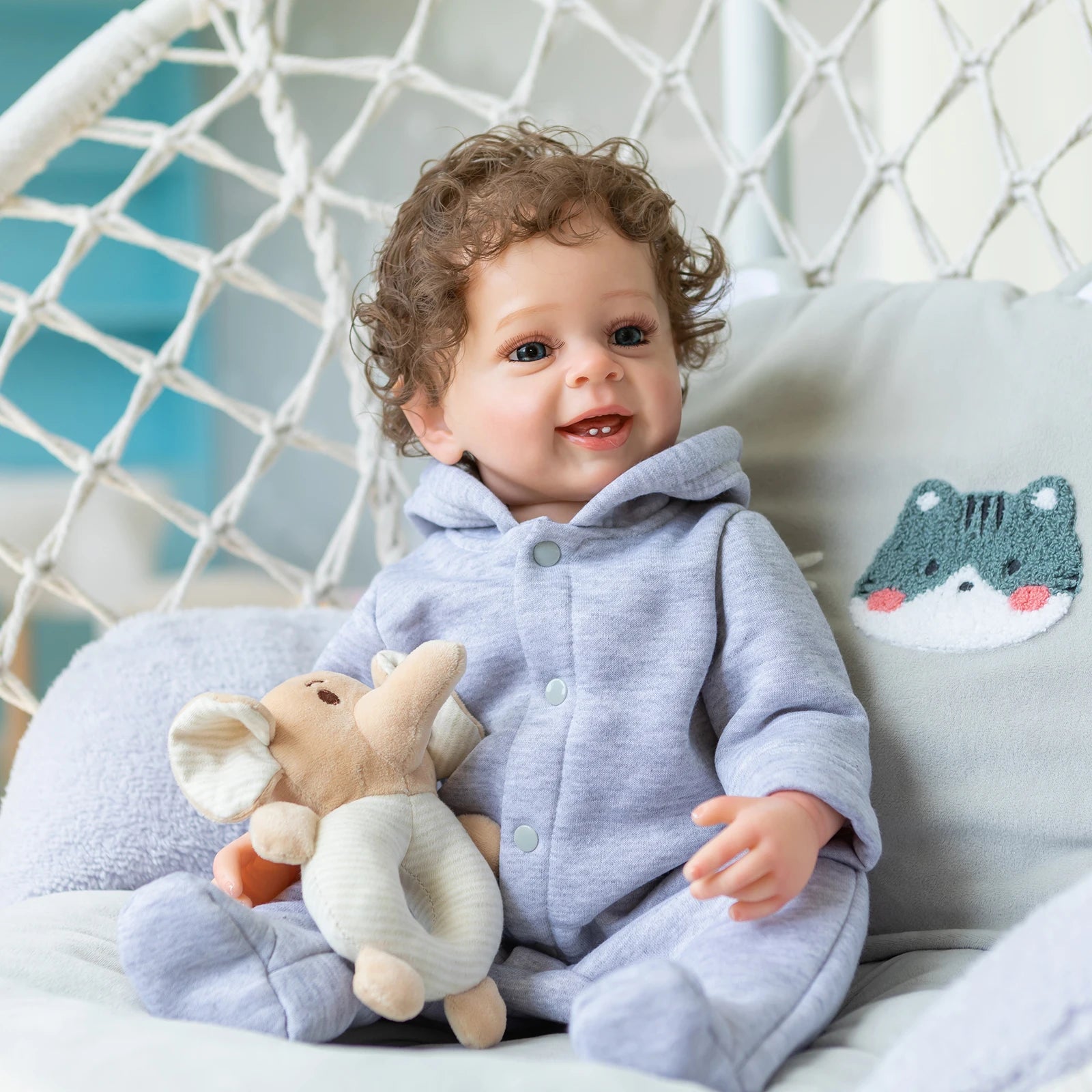 Finished Painted Bebe Reborn Doll 55 CM Full Body Soft Silicone Real Touch Doll Children Toy Hand Painted Rooted Hair Kid Toy