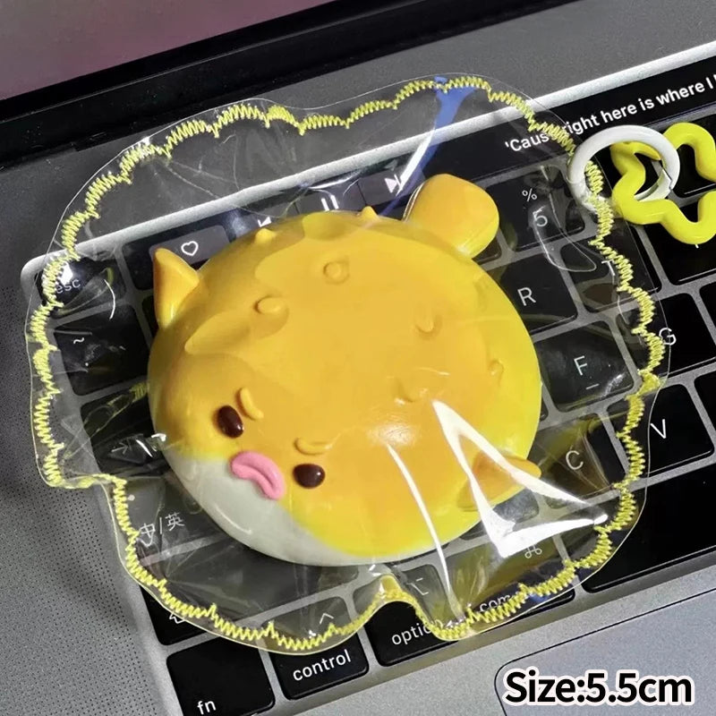 Cute Duck Squishy Toy Funny Fidget Cube Gifts Slow Rebound Sequins Squishy Ornament Soft Squishy Bunny Children's Day Gift