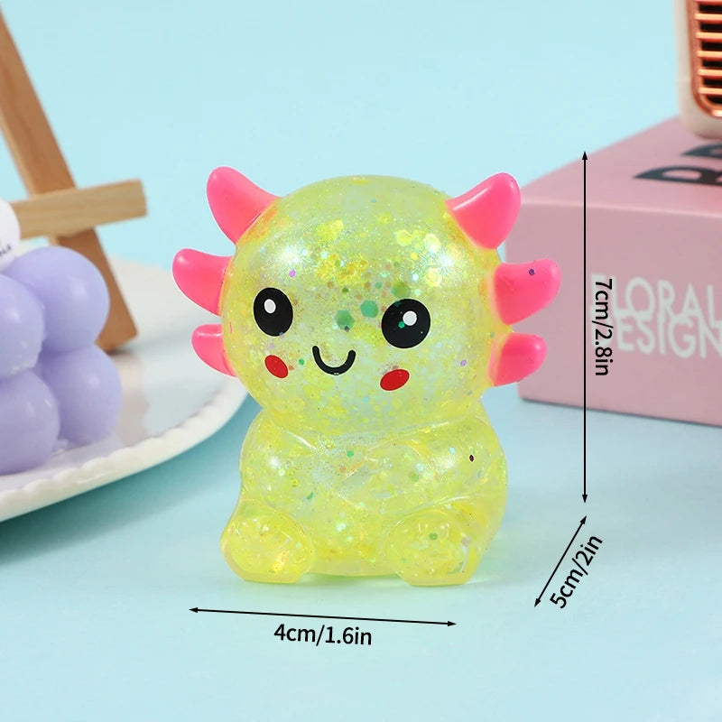 Cute Duck Squishy Toy Funny Fidget Cube Gifts Slow Rebound Sequins Squishy Ornament Soft Squishy Bunny Children's Day Gift