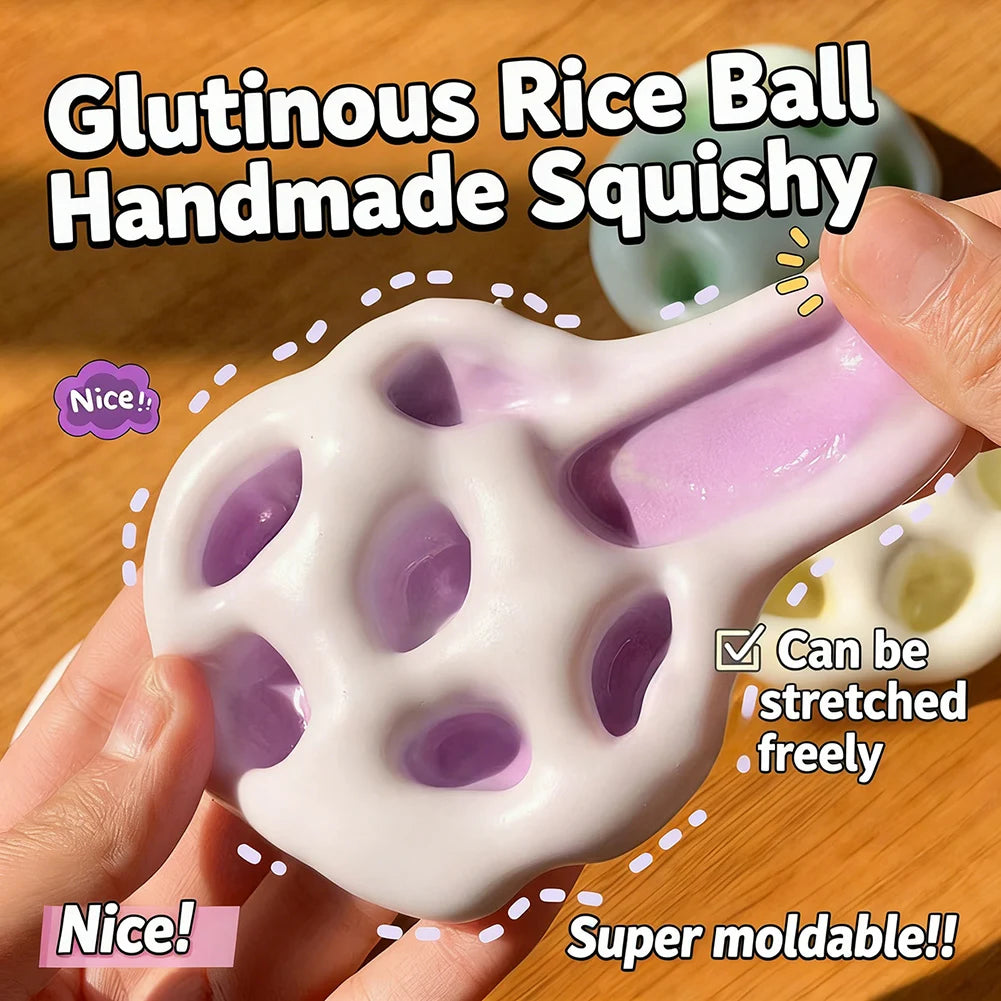 Squishys Fidgets Toys Stress Relief Sand Glutinous Balls Ultra-Soft Decompression Toy Anxiety Relief Squeeze For Adults Kids