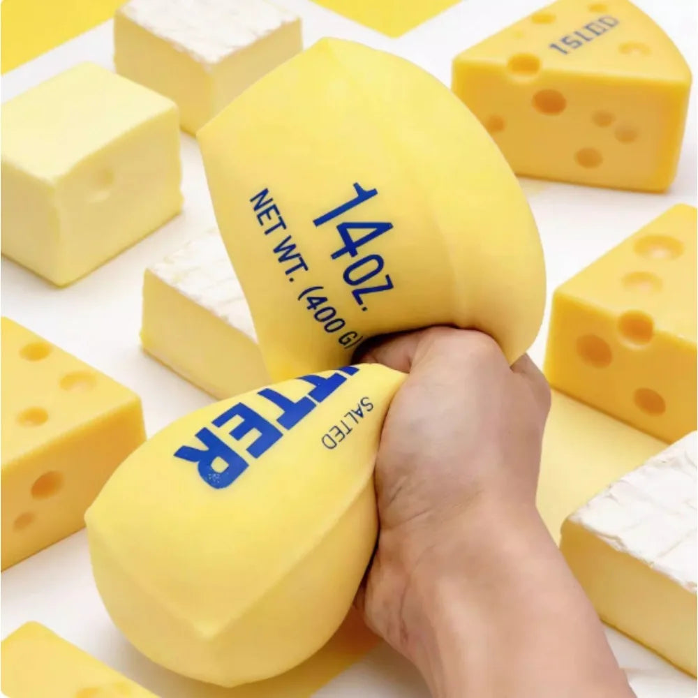 Squishy Soap Anti-Stress Toy Simulated Butter Stress-Relieving Fidget Toy Squishy Ball Relaxing Gift Party Favor Birthday Gift S