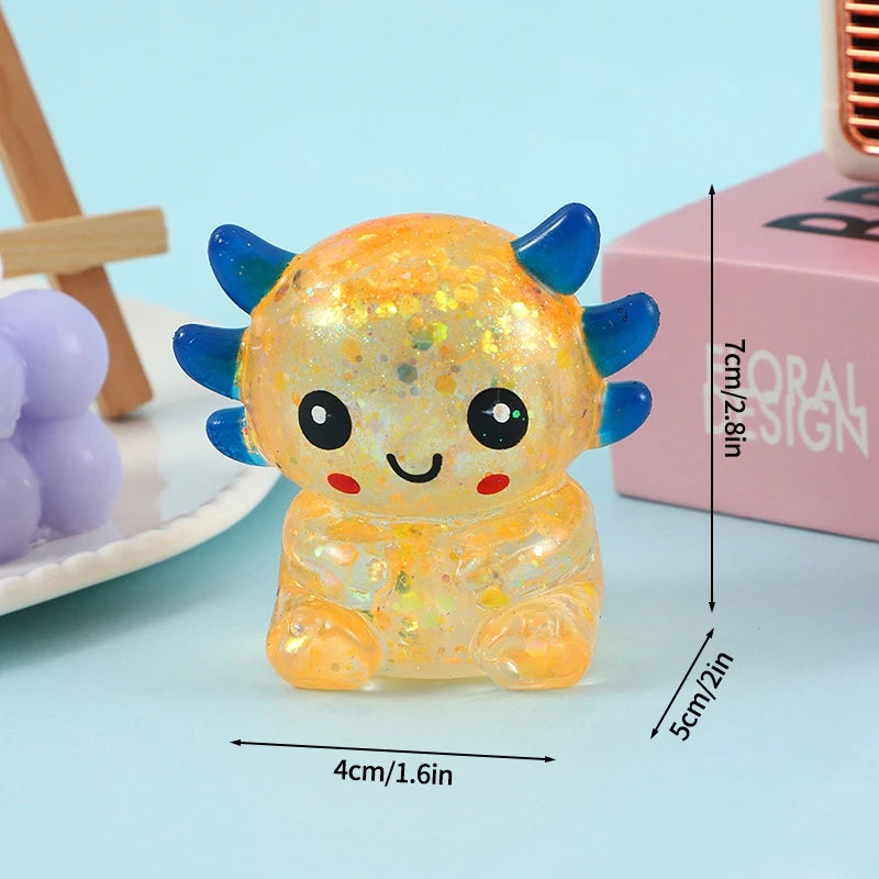 Cute Duck Squishy Toy Funny Fidget Cube Gifts Slow Rebound Sequins Squishy Ornament Soft Squishy Bunny Children's Day Gift