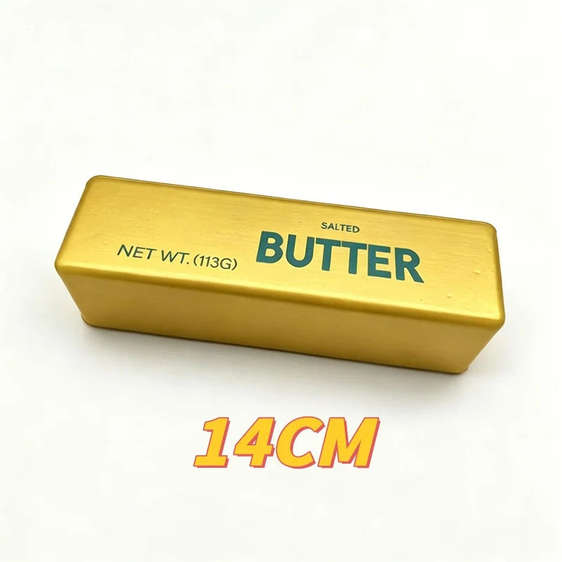 Squishy Elastic Butter Stick Fidget Toy Cheese Shape Stress Relief Game Funny Decompression Prank Squeeze Toy for Anxiety Relief