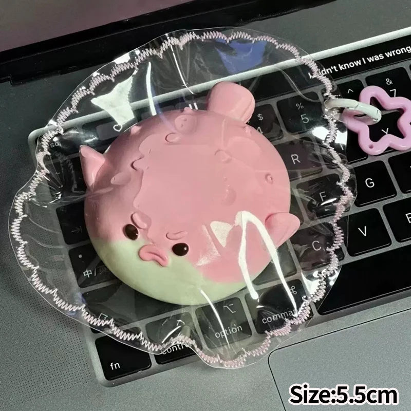 Cute Duck Squishy Toy Funny Fidget Cube Gifts Slow Rebound Sequins Squishy Ornament Soft Squishy Bunny Children's Day Gift